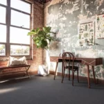 Carpet with design on wall | Reinhold Flooring